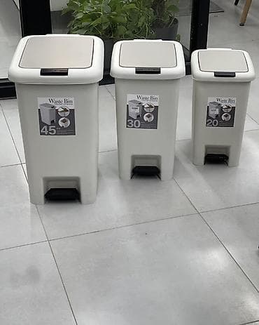 чакалар: Педальные мусорные ведра Waste Bin — комплект в трех размерах: - 20 л — 1