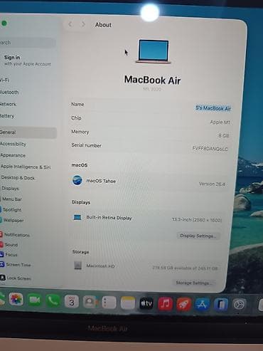 m2 ssd: Apple MacBook Air 13.3" (M1, 2020) Характеристики: - Чип Apple M1 - — 4