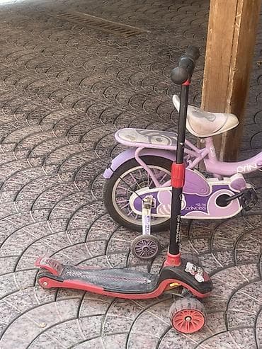 Балдар транспорту: Балдар үчүн велосипед, 2 дөңгөлөктүү, 3 - 4 жаш, Кыз үчүн, Колдонулган — 2