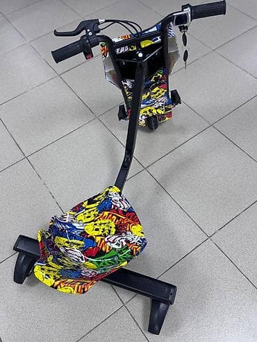 детский педальный автомобиль: Дрифт кар электрический трицикл, электроскутер трехколесный для детей — 5