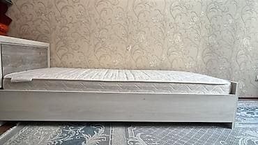 Односпальная кровать, С матрасом, длина - 200 см