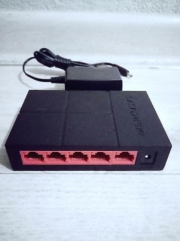 deco e4: Коммутатор гигабитный 5 портовый (хаб) Mercusys MS105G, хорошее — 1