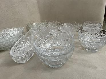 Промышленная химия: Хрусталь советский большие вазы, средние вазы, лодочки — 2