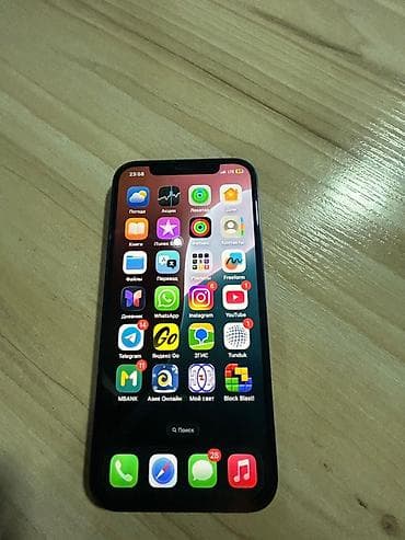apple iphone a: IPhone 12, Б/у, 128 ГБ, Синий, Чехол, 99 % — 2