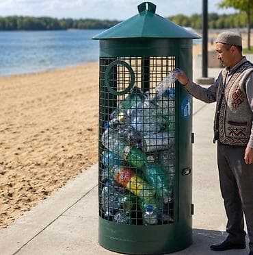 Дом и сад: Для раздельного сбора мусора, Материал: Сталь, 583 л — 2