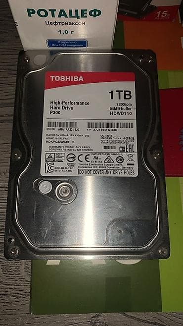 телефоны xiaomi redmi 10 с: Накопитель, Toshiba, HDD, 1 ТБ, 3.5", Для ПК — 1