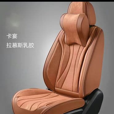 кожаный сиденья: Чехлы Кожаные, С подушкой, цвет - Синий, Новый, Самовывоз — 5