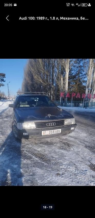 рекстон авто: Audi 100: 1989 г., 1.8 л, Кол менен иштөөчү, Бензин, Седан — 5