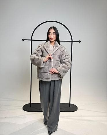 Шуба, Норка, Короткая модель, Стандарт