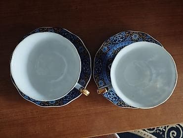 кружки чайные: 2 фарфоровых набора. Набор из 2 чайных пар (чашка + блюдце) — 5