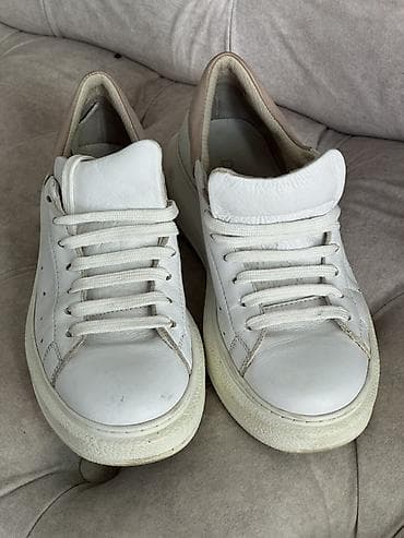 Женская обувь: Кроссовки DERIMOD, женские - Цвет: белый с пудрово-розовой накладкой — 3