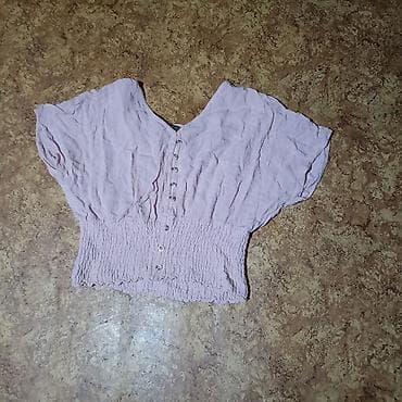 pull and beer: Блузка, Однотонный, Укороченная модель — 1