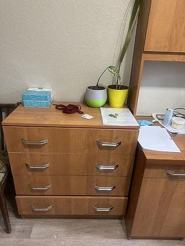 куплю стенка: Комплект офисной мебели, Комод, ДСП, цвет - Коричневый — 2