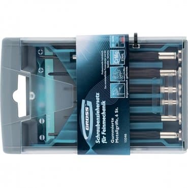 набор отверток для телефона: Gross. Набор отверток для точной механики, металлические обрезиновые — 4