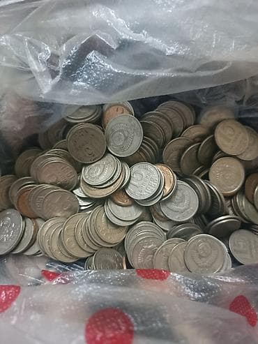 бронзовая: Коллекция монет СССР и стран Европы (смешанный набор) - Большой — 4