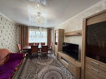 сдаю квартира 3 ком джал: 3 комнаты, 70 м², Индивидуалка, 3 этаж, Евроремонт — 3