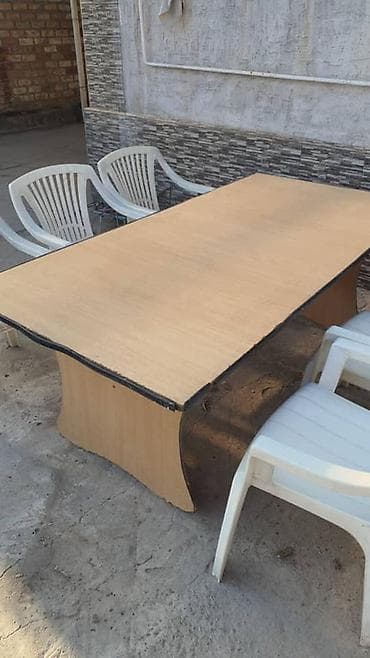 Столы для кафе: Стол для кафе, Прямоугольный, цвет - Бежевый — 1