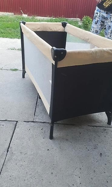 детские манеж: Манеж-кровать, Раскладной, Другой материал — 2