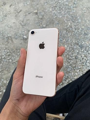 poco pad x1: IPhone 8, Б/у, 256 ГБ, Золотой, Защитное стекло, Чехол — 1