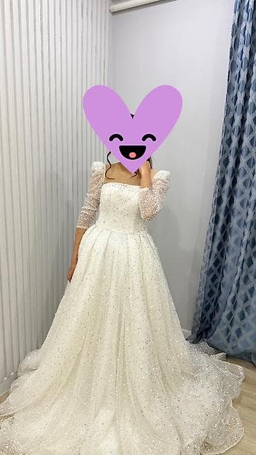 вечернее платье с: Свадебное платье принцесса с длинным шлейфом и корсетом - Силуэт — 6