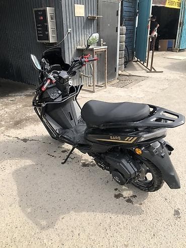 ниже: Скутер BARS, черный мат с золотыми акцентами Спорт полный настройка — 5