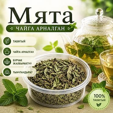 Чай үчүн кургатылган МЯТА
Табигый
