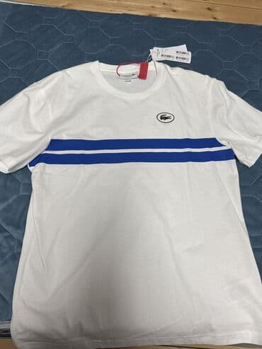 футболка lacoste: Мужская футболка, M, L, Lacoste, Новый, цвет - Белый, Самовывоз — 6