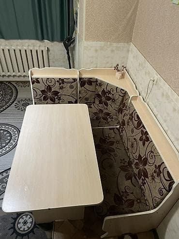 наклейки для кухонного гарнитура: Кухонный мягкий уголок, ЛДСП, цвет - Бежевый — 1