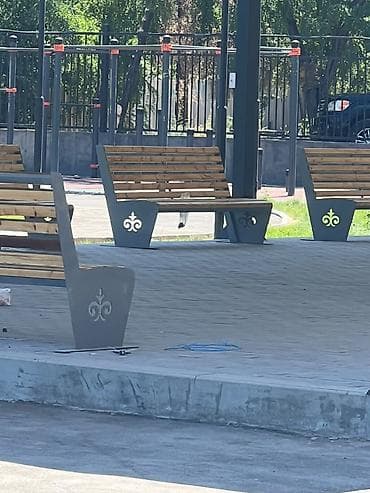светильники уличного освещения: Услуги сварщика опытный - Металлические опоры с двойным кронштейном — 5
