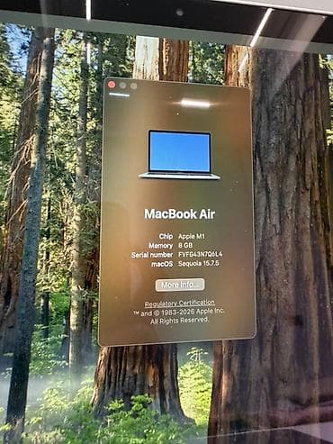 Apple (MacBook) ноутбуктары: Apple M1, ОЗУ, RAM: 8 ГБ — 3