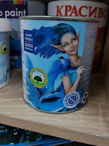 Алкидная глянцевая эмаль (Gloss Alkyd Paint) в металлической банке. - at lalafo.kg Алкидная глянцевая эмаль (Gloss Alkyd Paint) в металлической банке. -