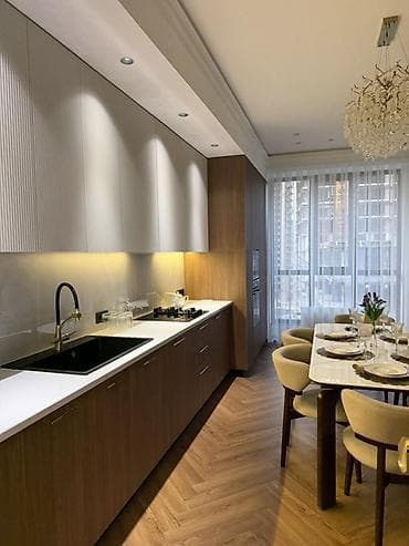 Квартиры: 4 комнаты, 136 м², Элитка, Асанбай мкр Элитка, 6 этаж, Дизайнерский ремонт — 1