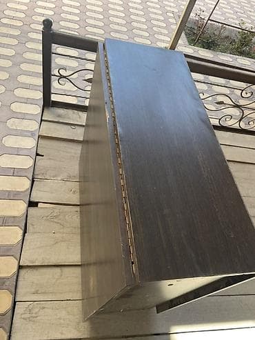 coffee table: Стол трансформер Для кухни, Стол-книжка, цвет - Коричневый — 2