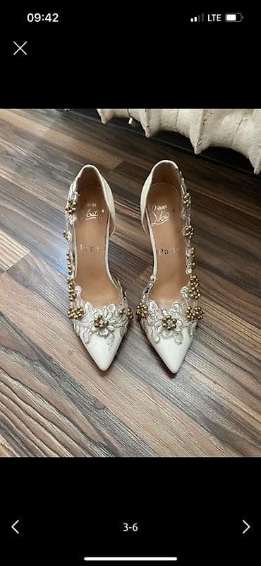 Туфли: Туфли, 36, Christian Louboutin, Новый, цвет - Белый — 5
