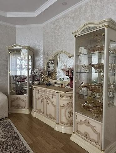 Тумбы и подставки: Гарнитур для зала, Комод, МДФ, цвет - Бежевый — 3