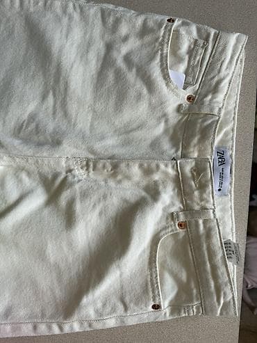 летние вещи: Джинсы, Прямые, Zara, Высокая талия, S — 2