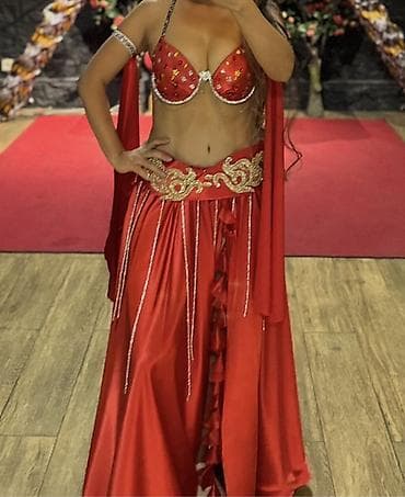 бальный койнок: Костюмы для восточного танца (belly dance) Комплект 1 — красный: - — 1