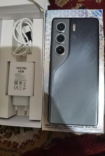 realme pro: Tecno Camon 30 Pro 5G, Б/у, 256 ГБ, цвет - Черный, 2 SIM — 4