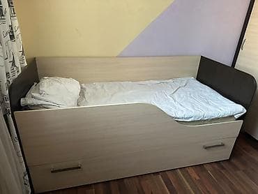 Мебель: Детская гарнитура, Б/у, Для девочки, Для мальчика, ДСП, цвет - Бежевый — 2