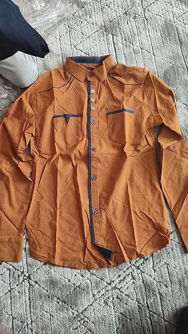 ваеный формы: Мужская рубашка размер 40, хлопок — 3