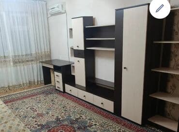 бу офисная мебель: Гарнитур для зала, Б/у, Журнальный стол, Шкаф, Комод, ДСП, цвет - Бежевый — 3