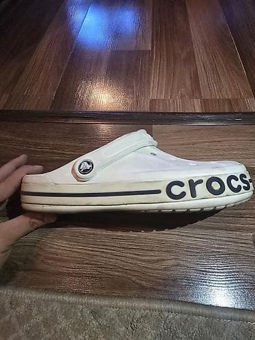 crocs 41: Мужские кроссовки, 40.5, Crocs, Б/у, цвет - Белый, Самовывоз — 2