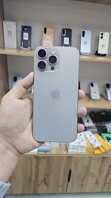 iphone 6 osh: IPhone 16 Pro Max, Б/у, 1 ТБ, Natural Titanium, Защитное стекло, Кабель — 2