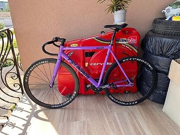чехлы на xr: Жёсткий чехол для перевозки велосипеда BikeBox Alan (красный) - — 2