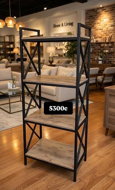 стилаж полка: Стеллаж Для книг, Лофт, 200 см * 100 см * 32 см, 
Новый — 8