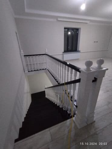 Дизайн, проектирование: Деревянная лестница Для дома, Форма лестницы: П-образная — 21