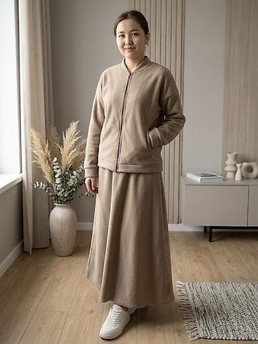 кофта юбка: Костюм с юбкой, Модель юбки: Трапеция, Миди, Кофта, Стандарт — 2