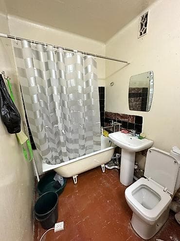 flat osh: 1 комната, 42 м², 105 серия, 6 этаж, Евроремонт — 6