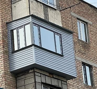 Остекление и облицовка балконов и лоджий под ключ14 - lalafo.kg да Остекление и облицовка балконов и лоджий под ключ14 -