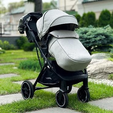 Прогулочная коляска LUXMOM (серый цвет) - Лёгкая складная